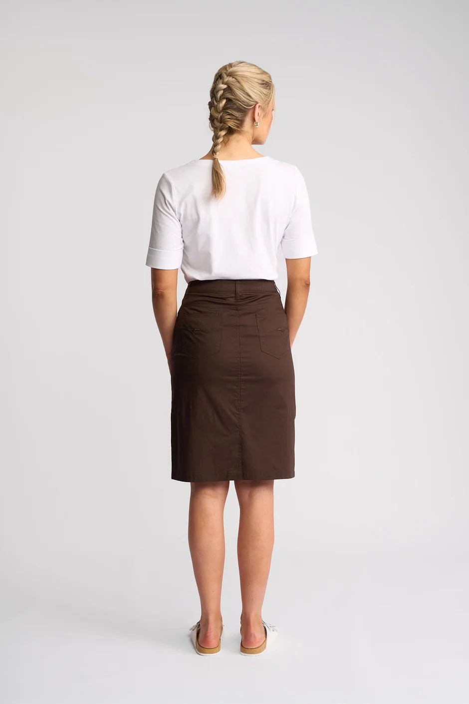 Poppy Poplin Skirt | Chocolate