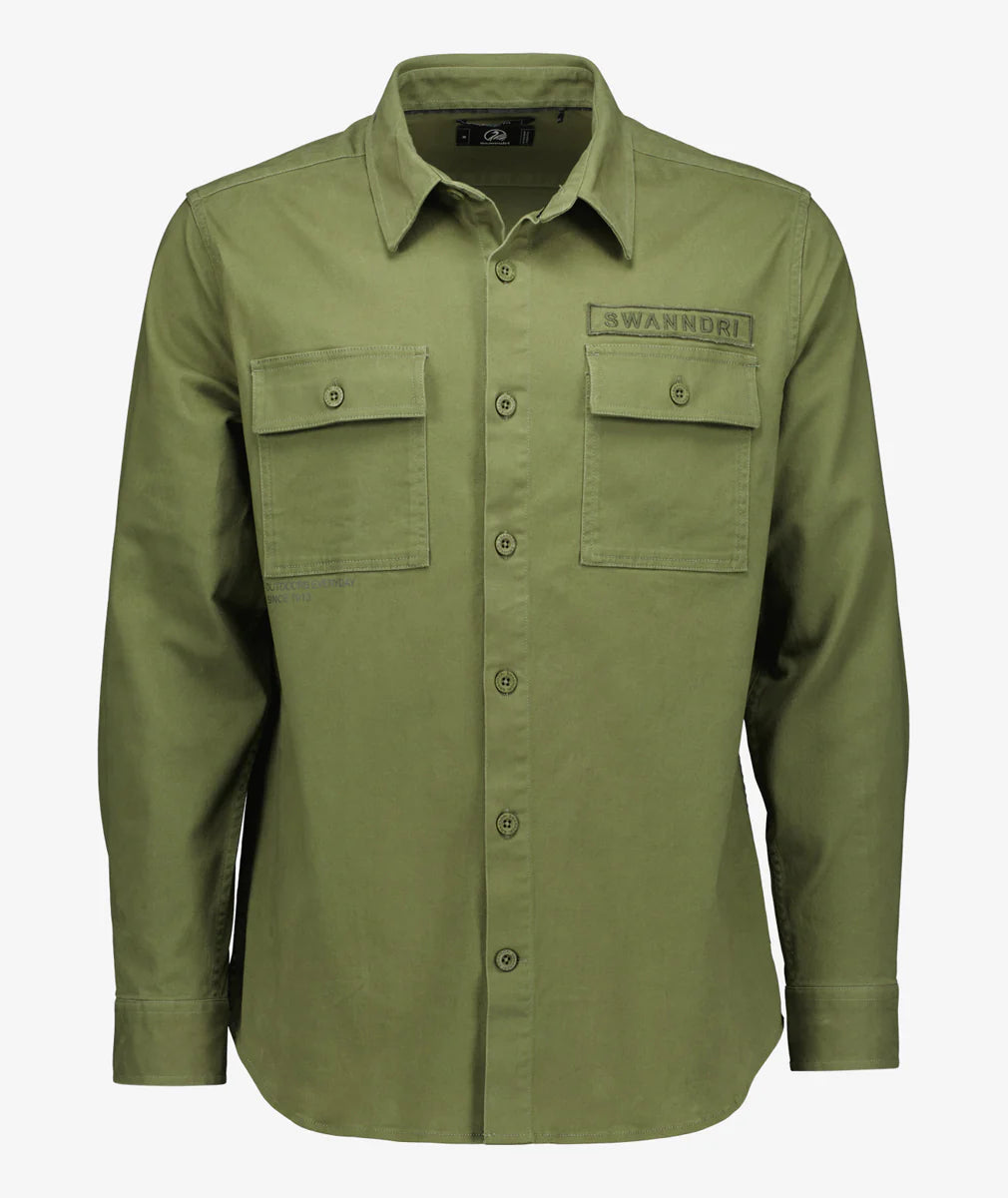 Poynters Canvas Utility Shirt | Olive