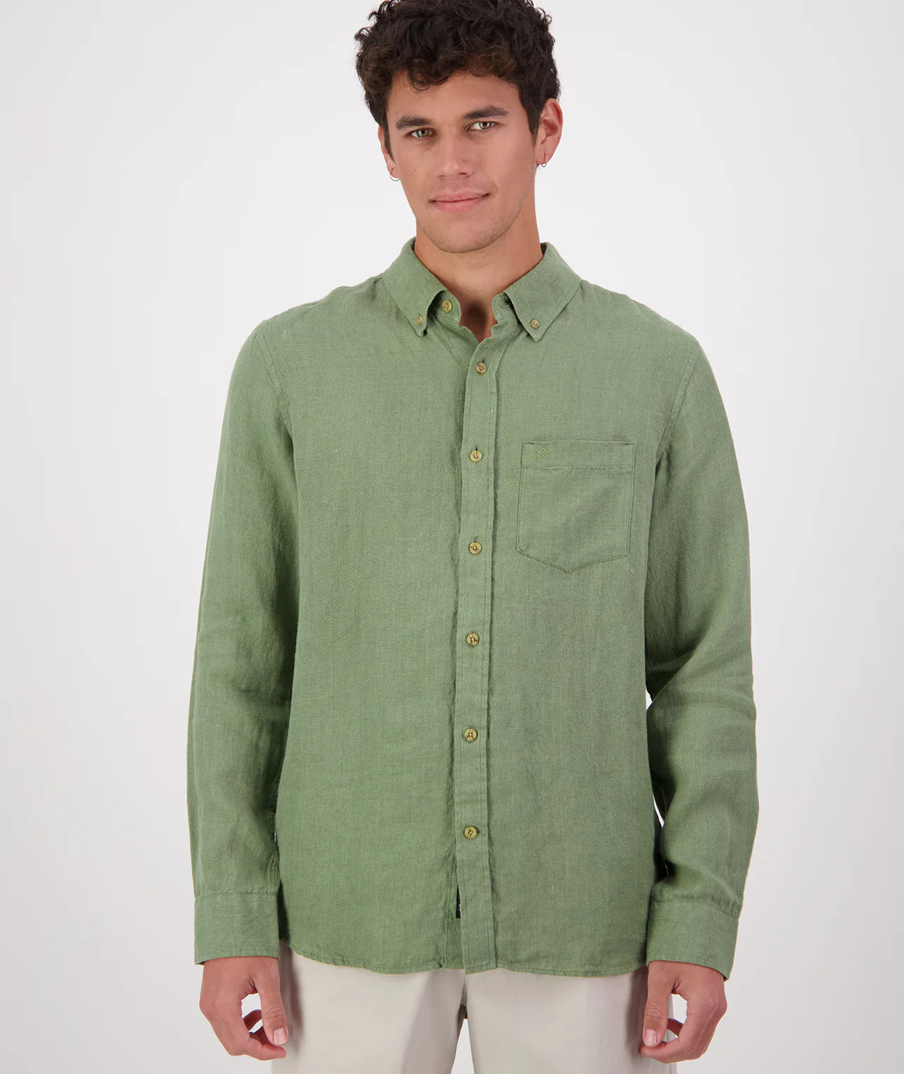 Puhoi Linen Long Sleeve Shirt | Clover, , Beechworth Emporium, Tops, [product tags]
