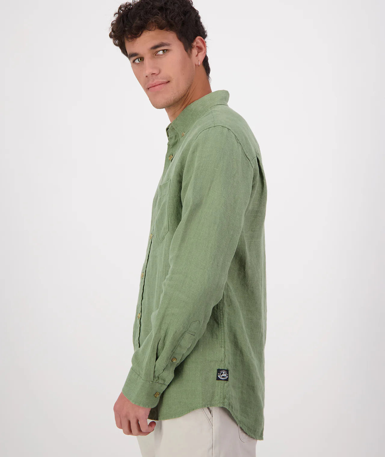 Puhoi Linen Long Sleeve Shirt | Clover, , Beechworth Emporium, Tops, [product tags]