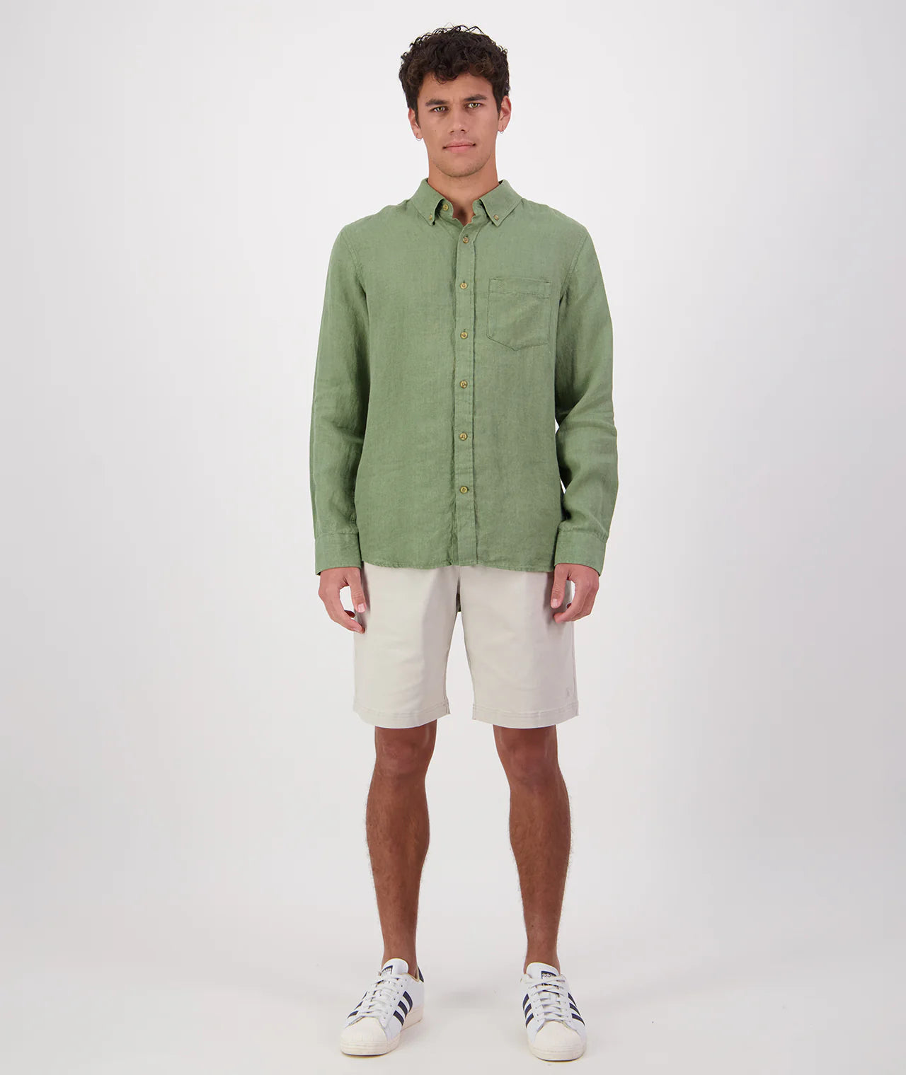Puhoi Linen Long Sleeve Shirt | Clover, , Beechworth Emporium, Tops, [product tags]