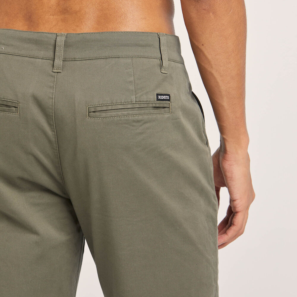 Z Stretch Slim Chino | Dark Olive - Riders by Lee - Beechworth Emporium