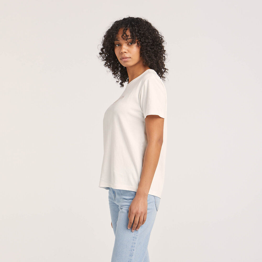 Relaxed Recycled Cotton Tee | Vintage White