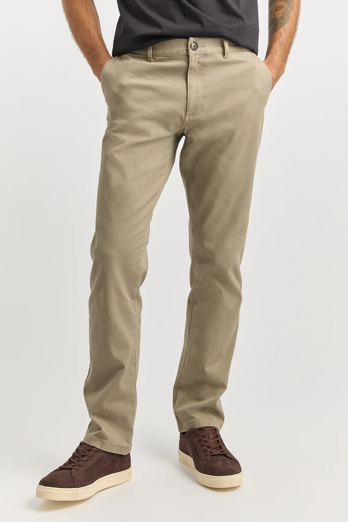 Regular Cotton Twill Chino | Biscuit