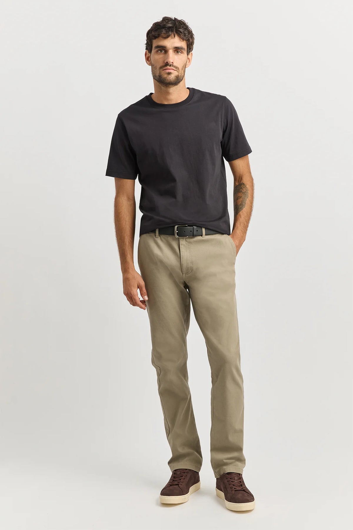 Regular Cotton Twill Chino | Biscuit