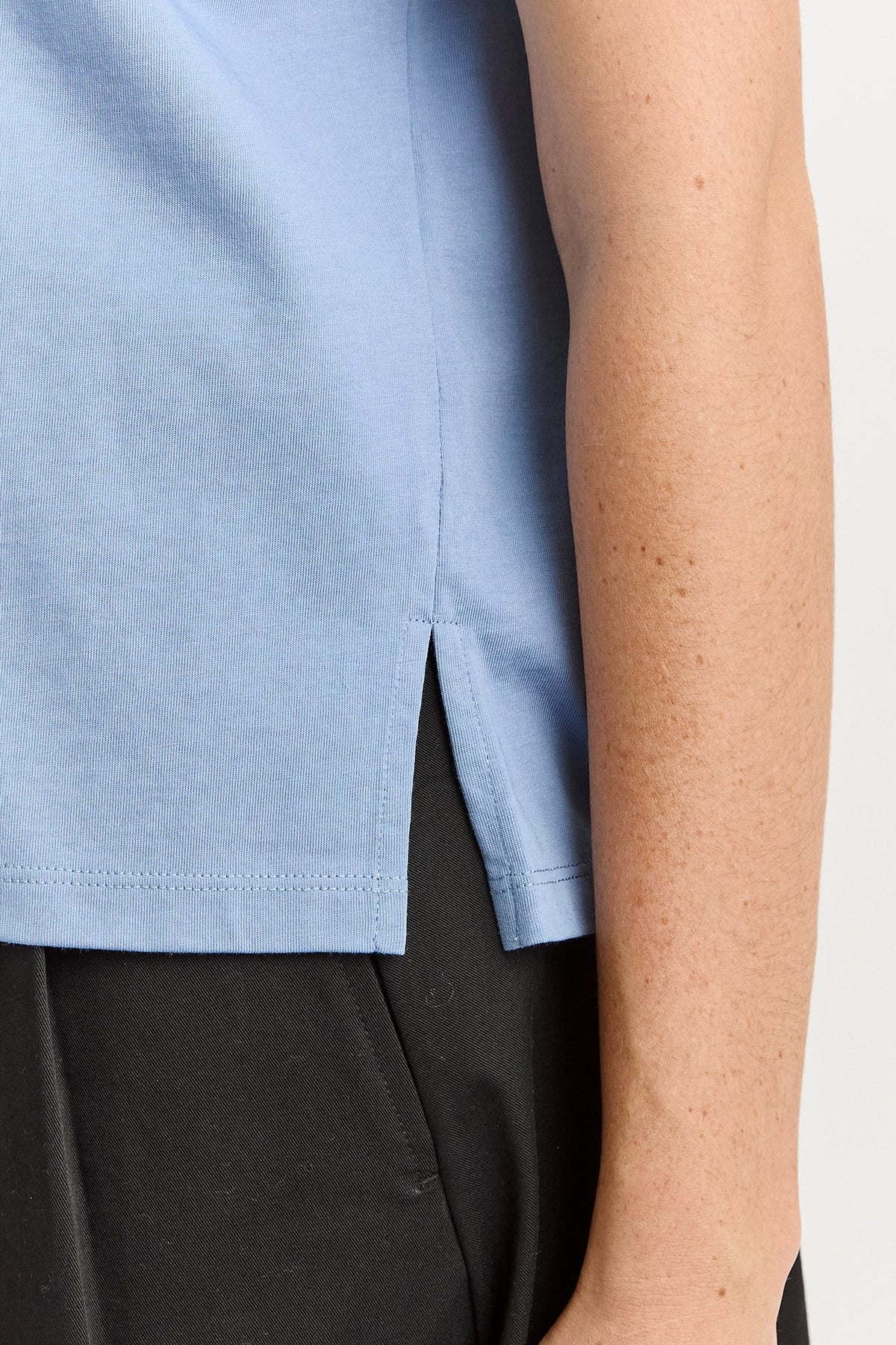 Roll Sleeve Tee Organic Cotton | Mist