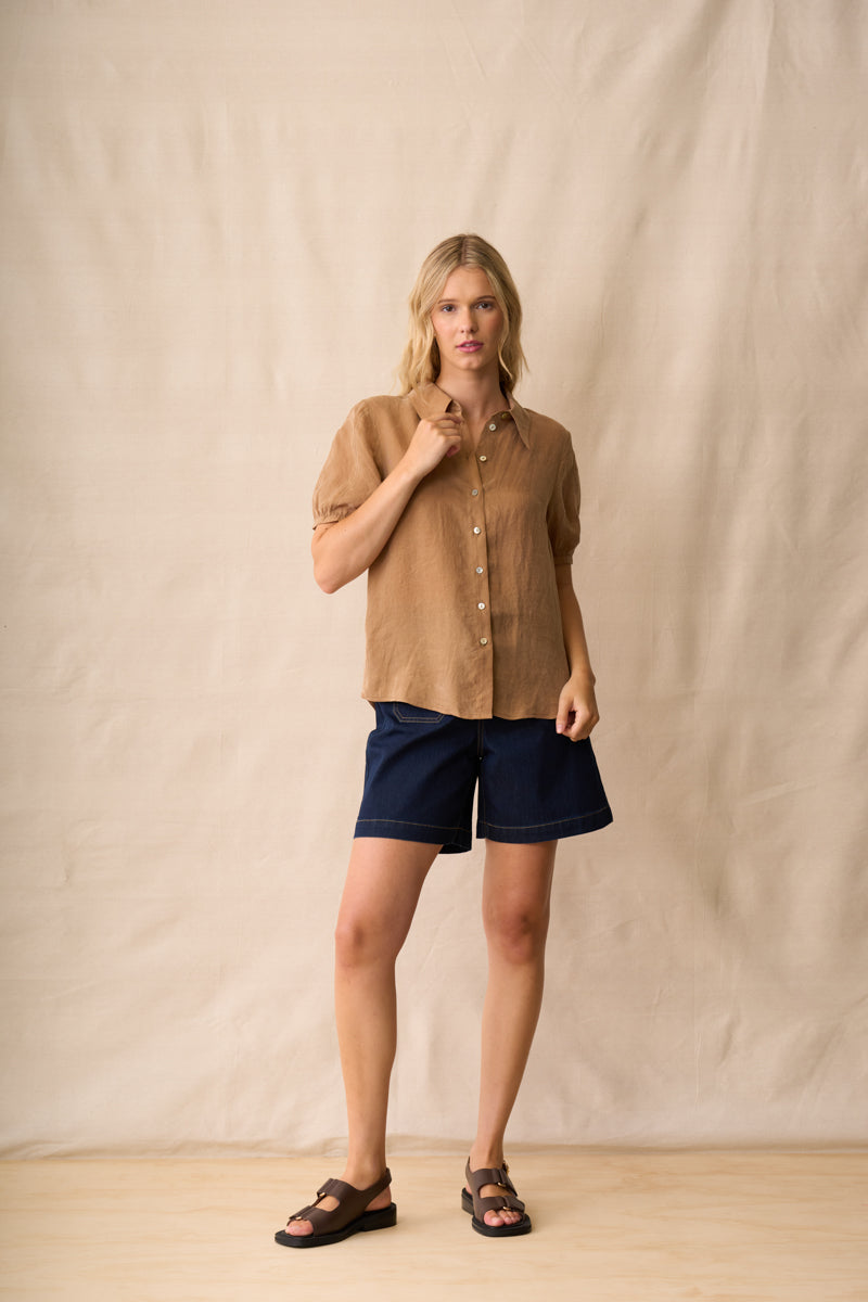 Piper Shirt | Caramel