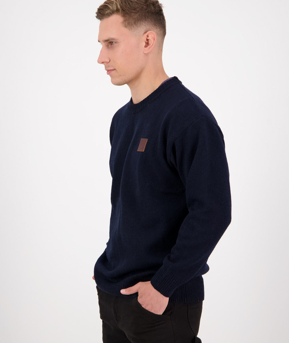 Seafarer Crew Neck Sweater | Navy - Swanndri - Beechworth Emporium