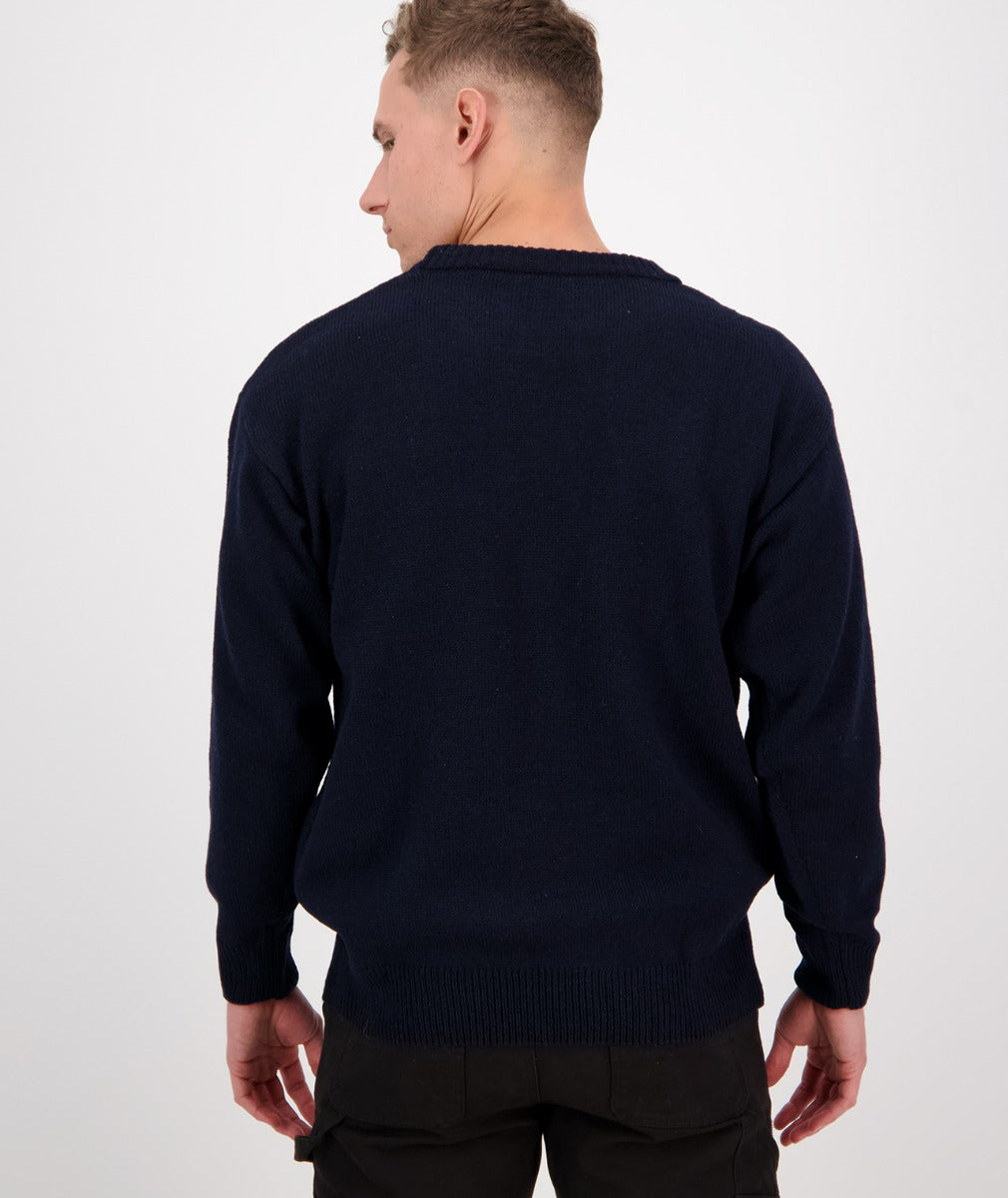 Seafarer Crew Neck Sweater | Navy - Swanndri - Beechworth Emporium