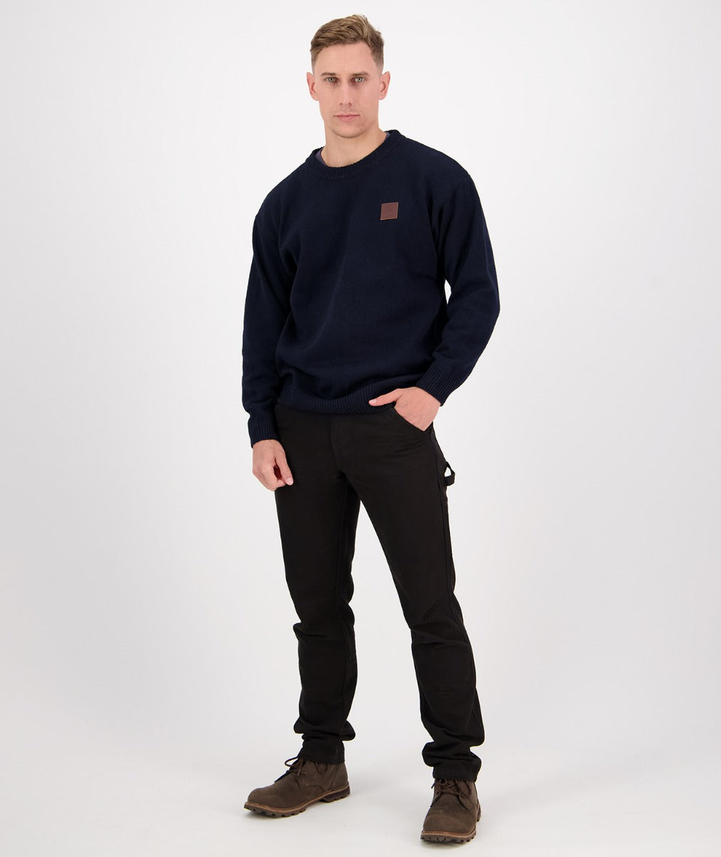 Seafarer Crew Neck Sweater | Navy - Swanndri - Beechworth Emporium