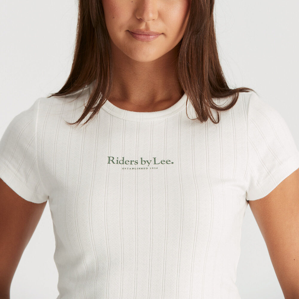 Slim Ponti Tee | Vintage White