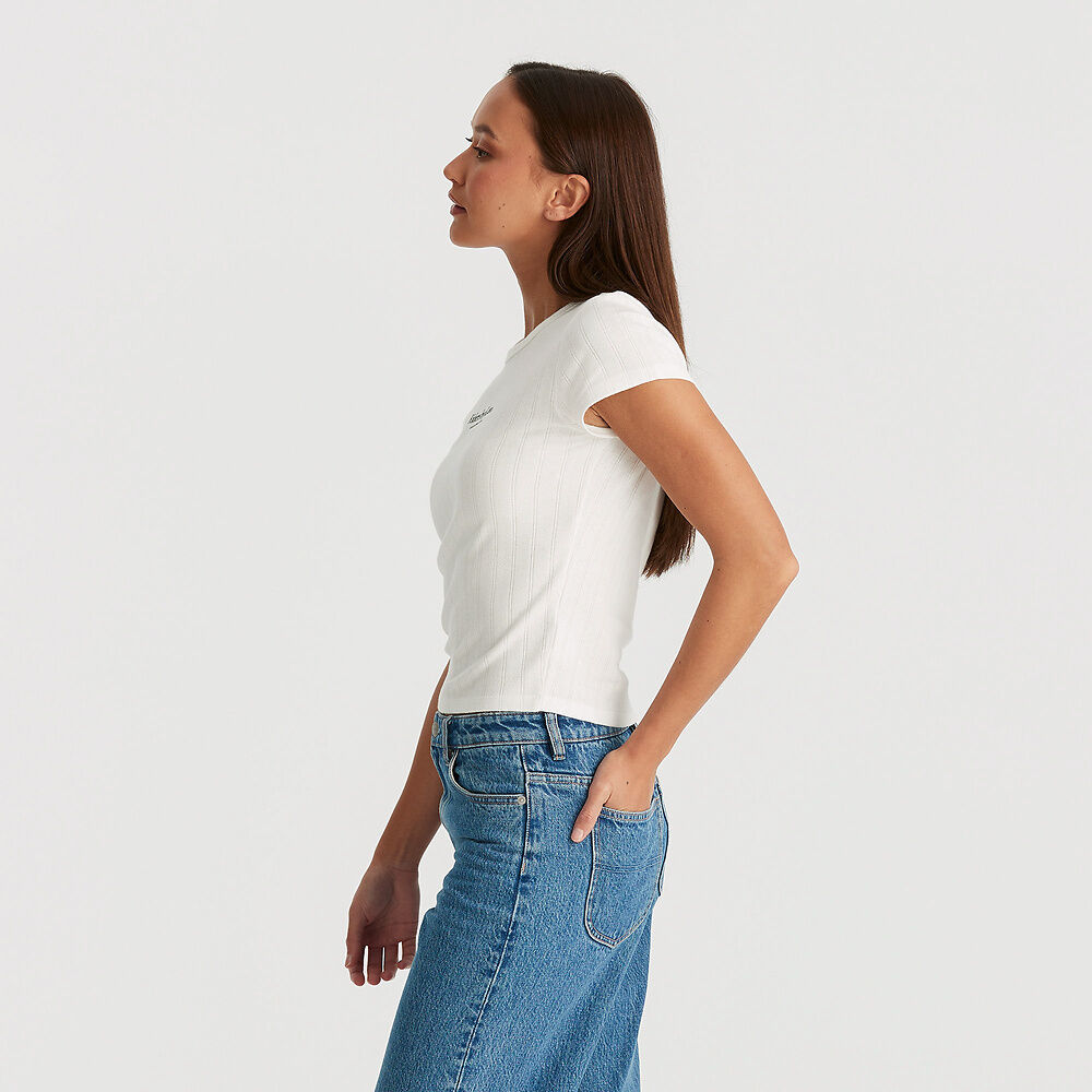 Slim Ponti Tee | Vintage White