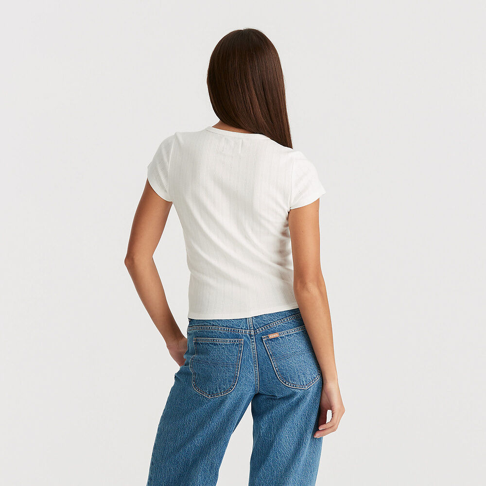 Slim Ponti Tee | Vintage White