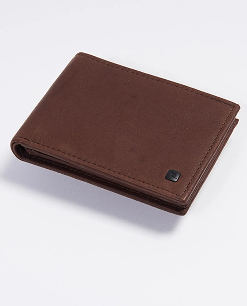 K-Roo RFID Slim ZF Leather Wallet | Brown - Rip Curl - Beechworth Emporium