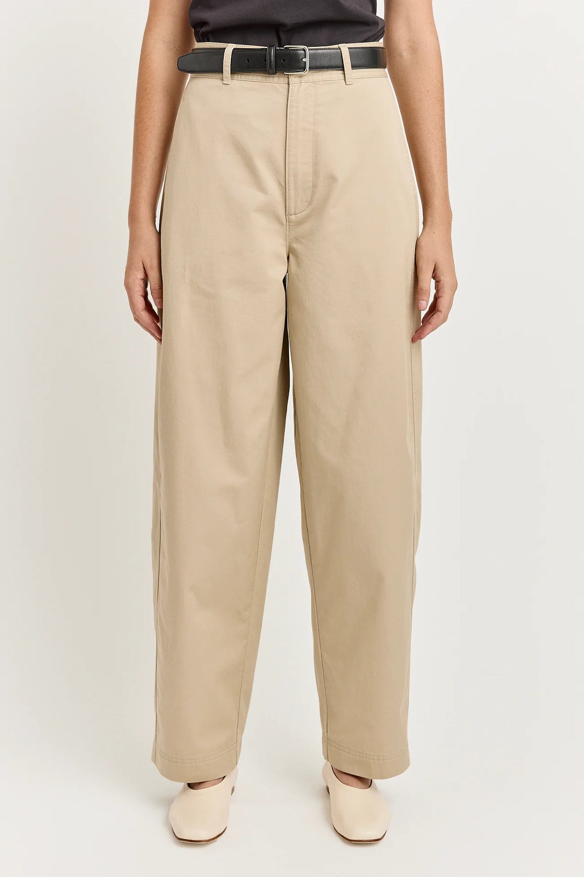 Soft Barrel Pant | Beige