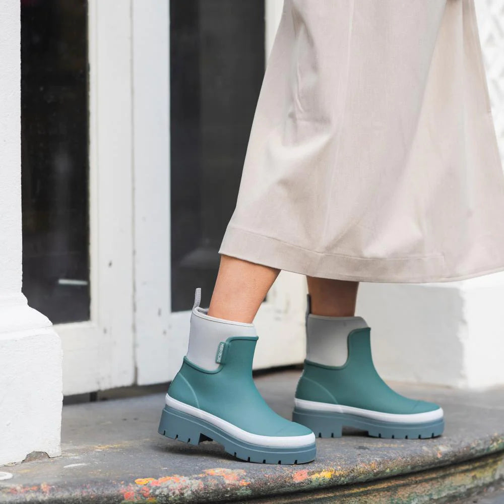 Tully Boot | Teal &amp; Grey