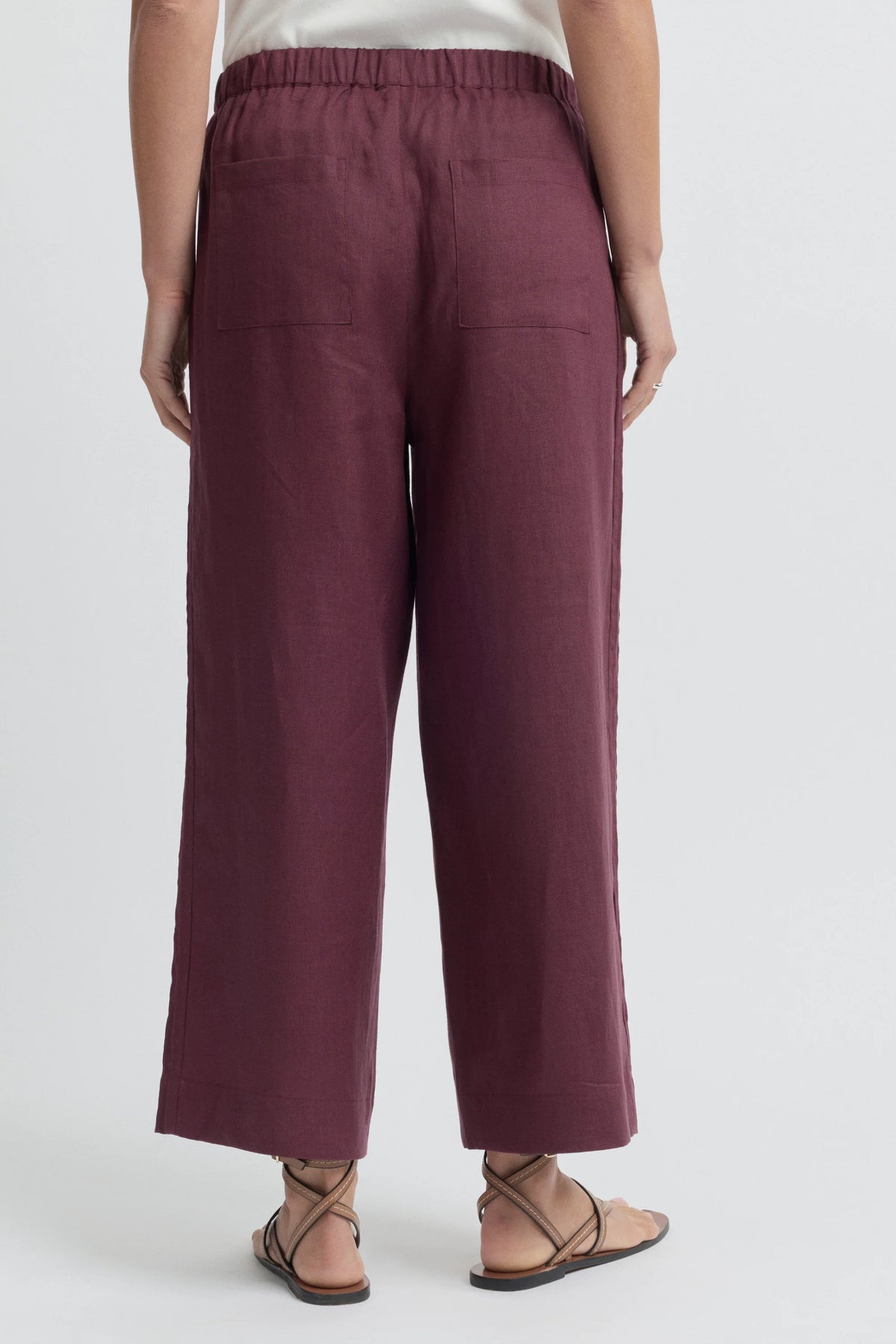 Tirari Pintuck Pant | Raisin