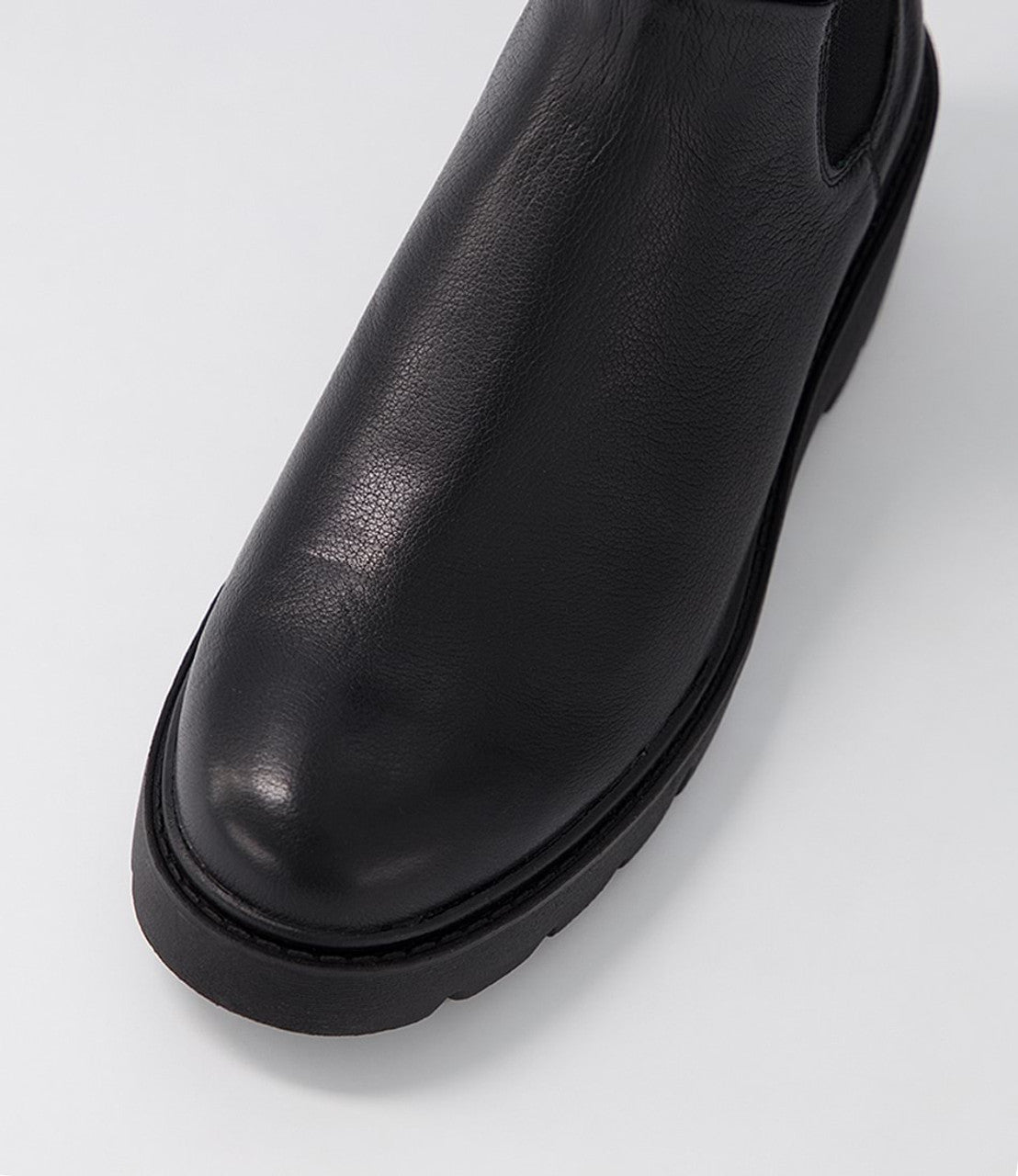 Unita Black Leather Chelsea Boot