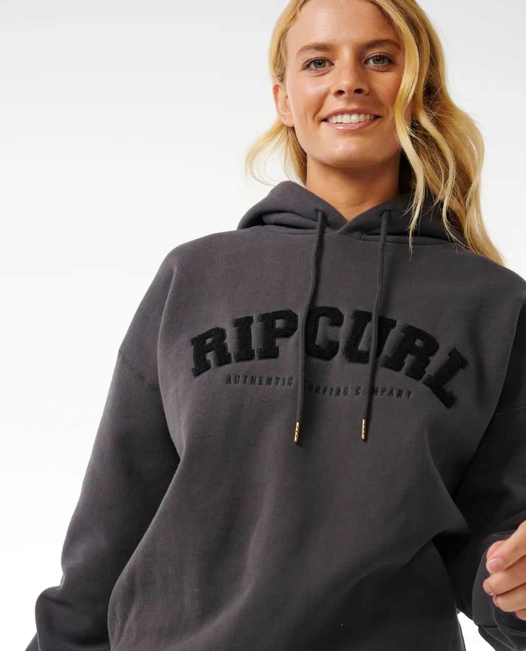 Varsity Hood | Washed Black/Black