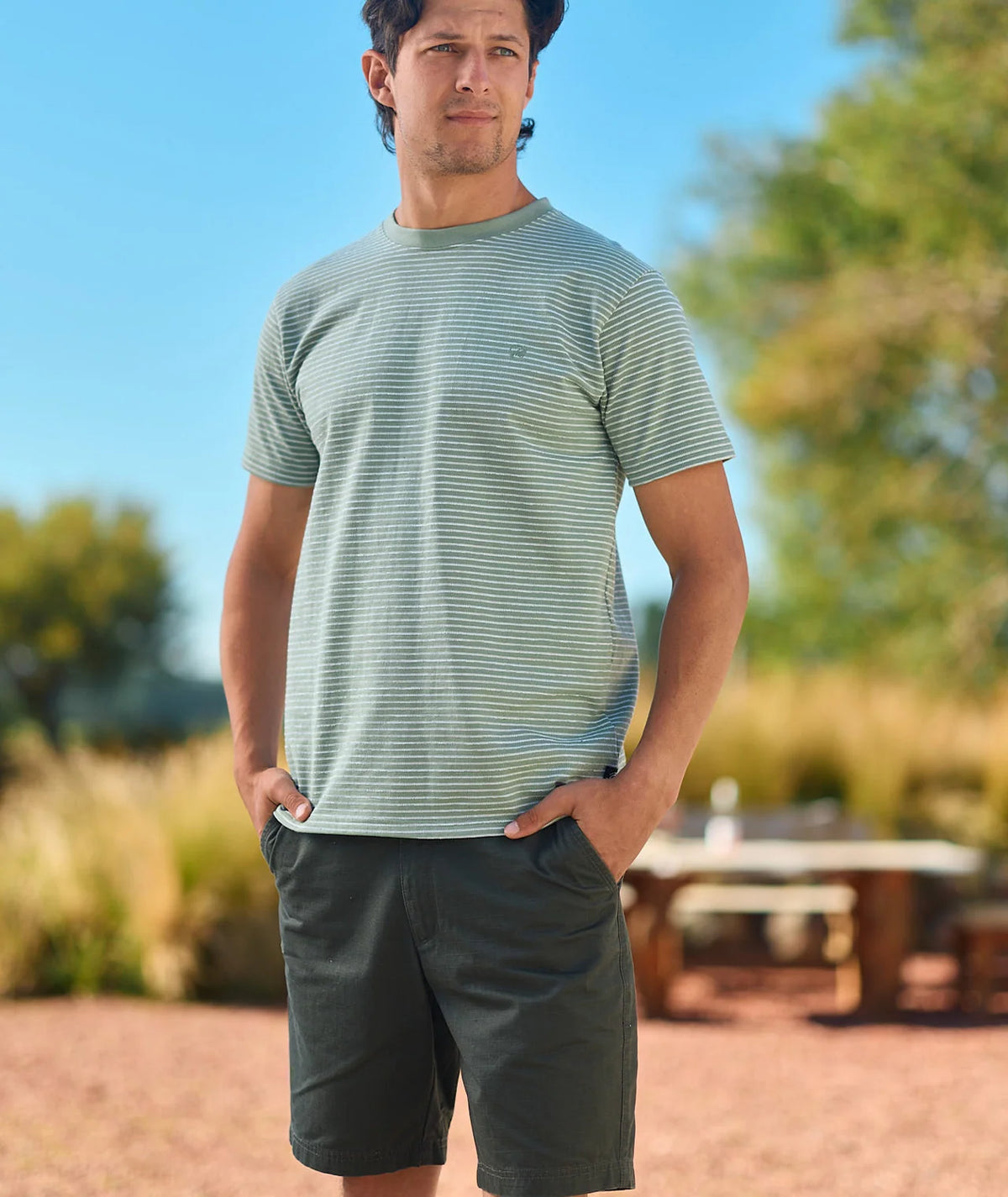 Willowby Stripe T-Shirt | Seafoam/White
