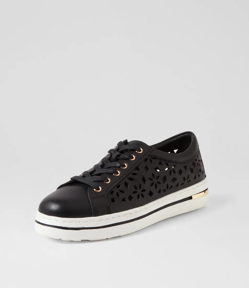 Wim Black Leather Sneaker - Django & Juliette - Beechworth Emporium