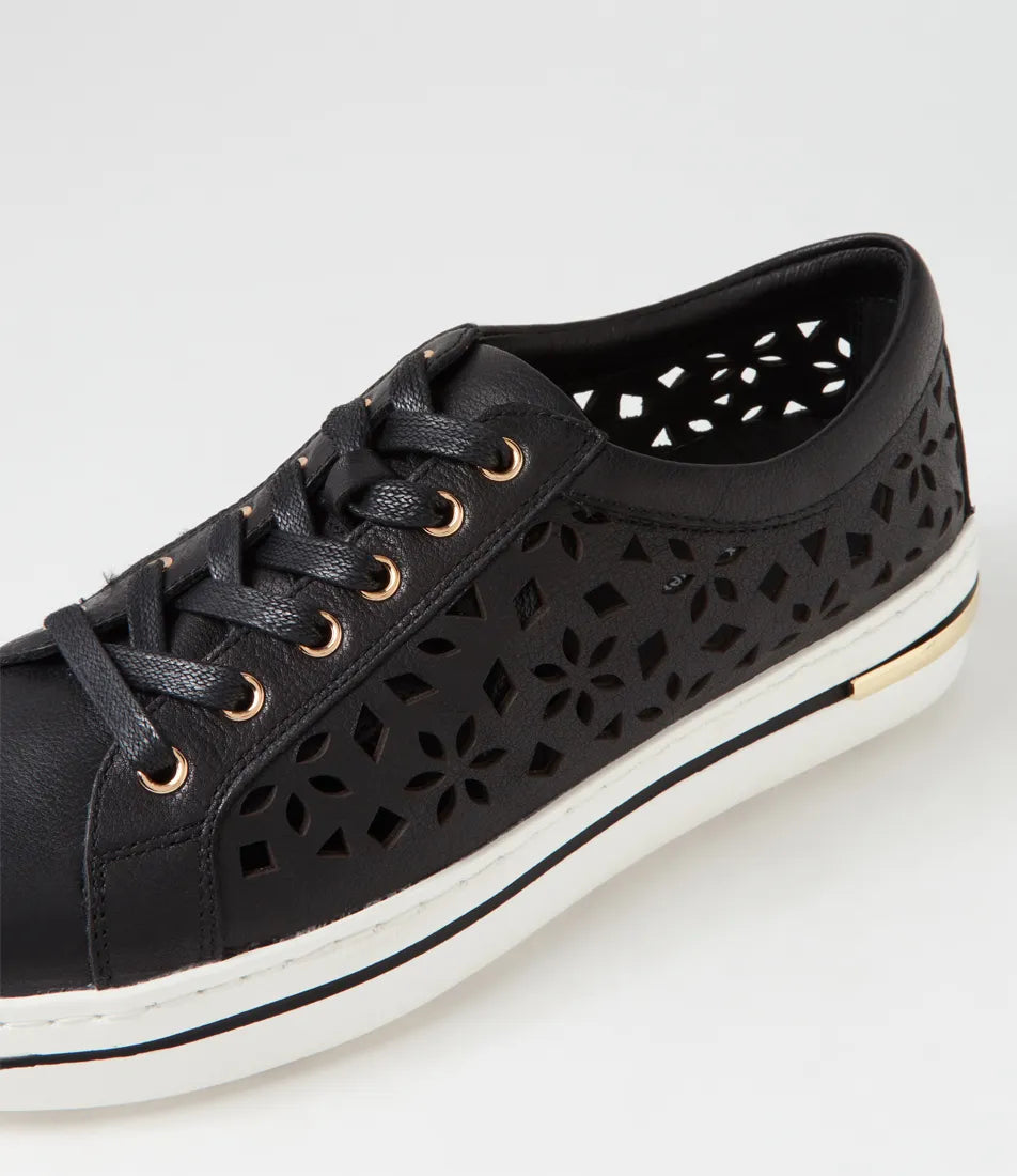 Wim Black Leather Sneaker - Django & Juliette - Beechworth Emporium