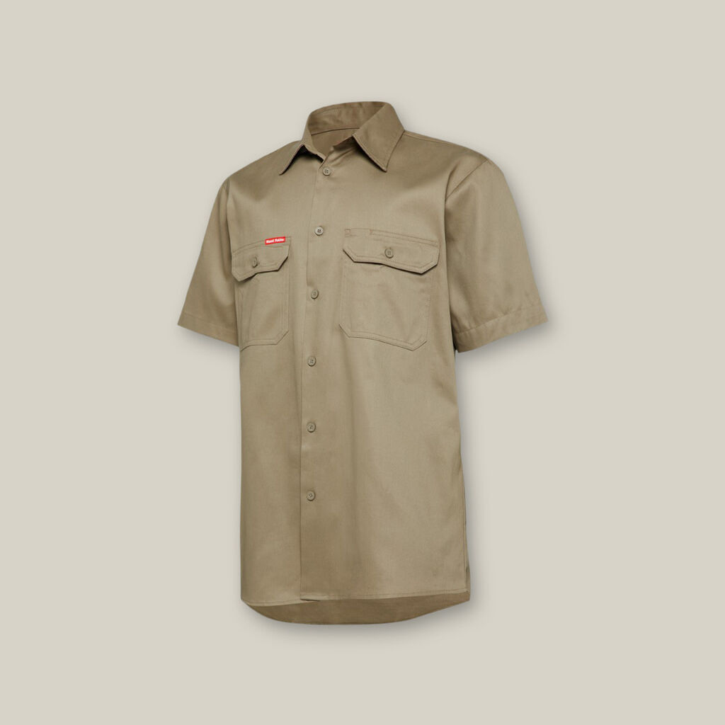 Short Sleeve Vented Shirt | Khaki - Hard Yakka - Beechworth Emporium