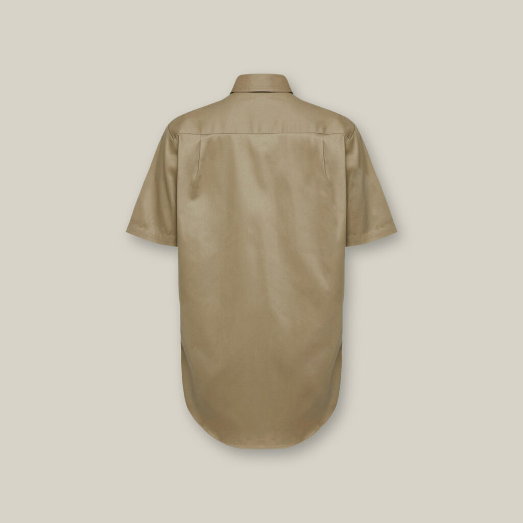 Short Sleeve Vented Shirt | Khaki