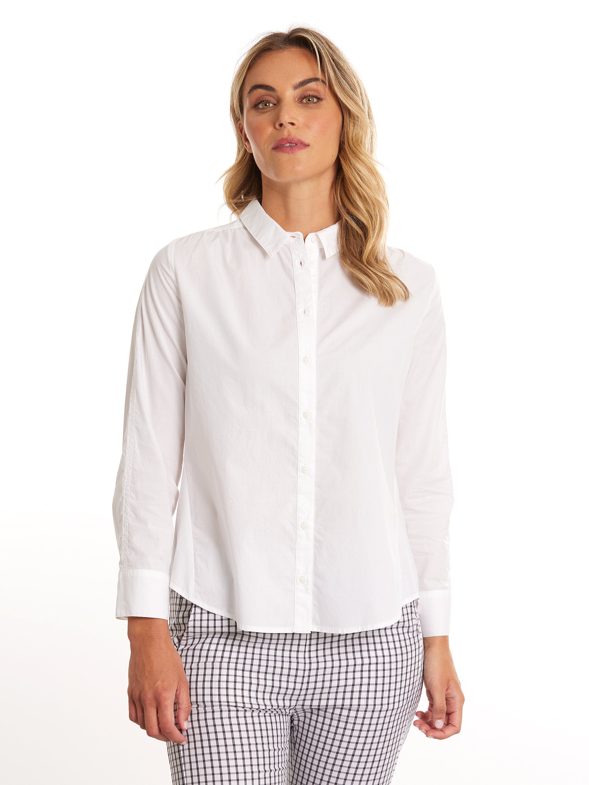 Long Sleeve Essential Shirt | White