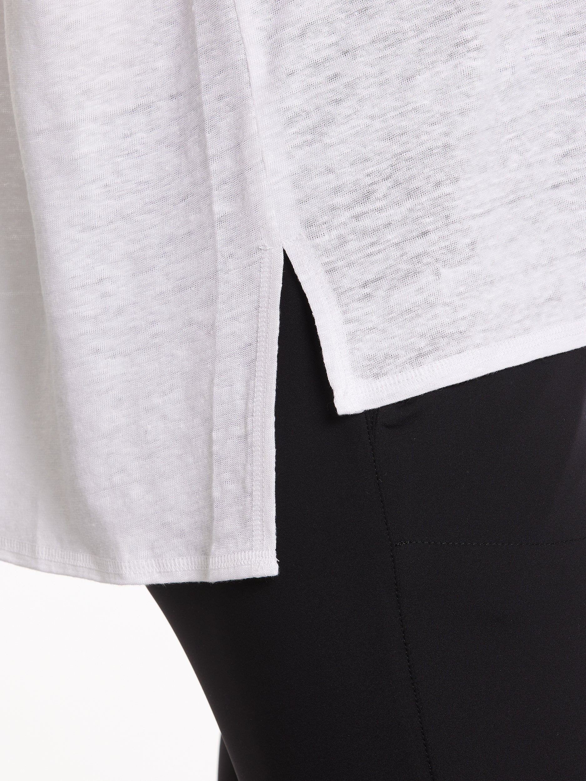 Short Sleeve Relaxed Linen Tee | White - Marco Polo - Beechworth Emporium