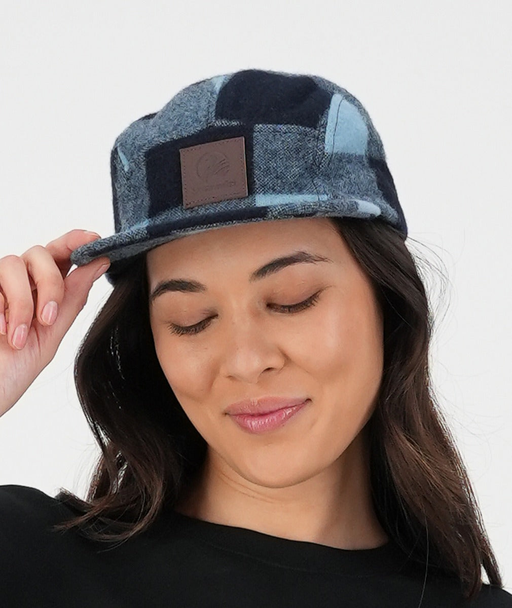 Wenchester Cap | Airforce Blue/Navy Check