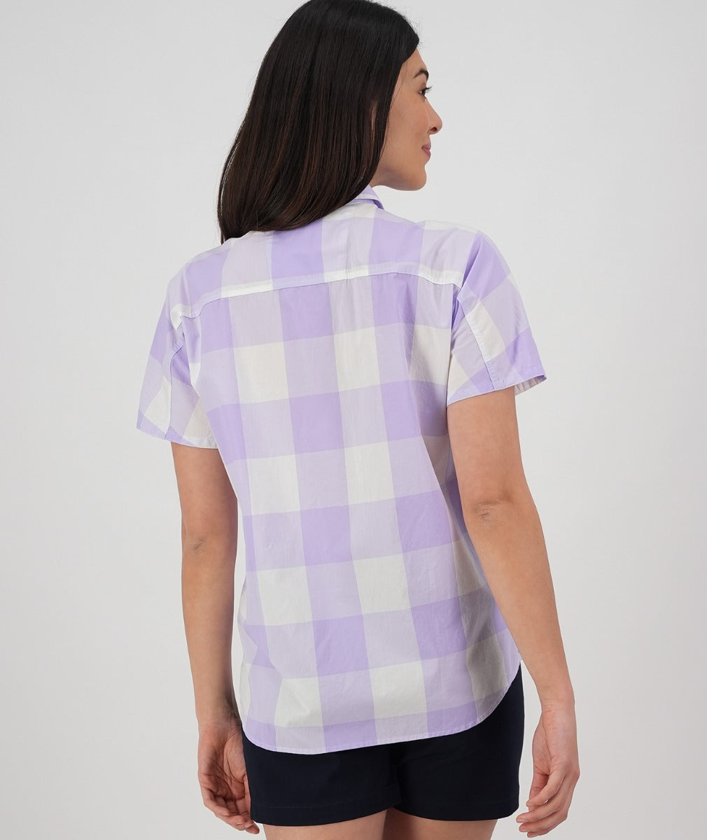 Manaia Short Sleeve Shirt | Lavender Check - Swanndri - Beechworth Emporium