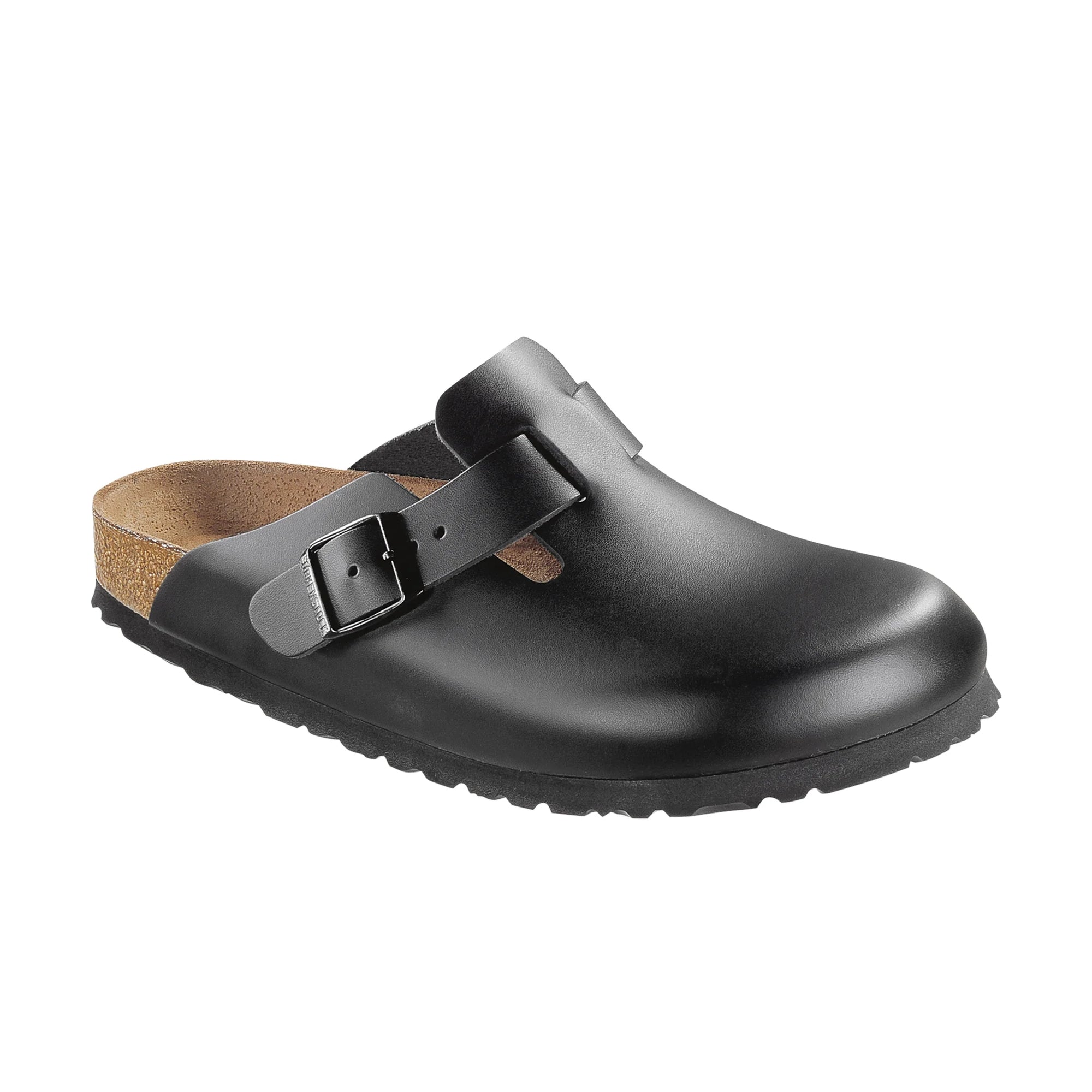 Boston Black Smooth Leather Clog - Birkenstock - Beechworth Emporium