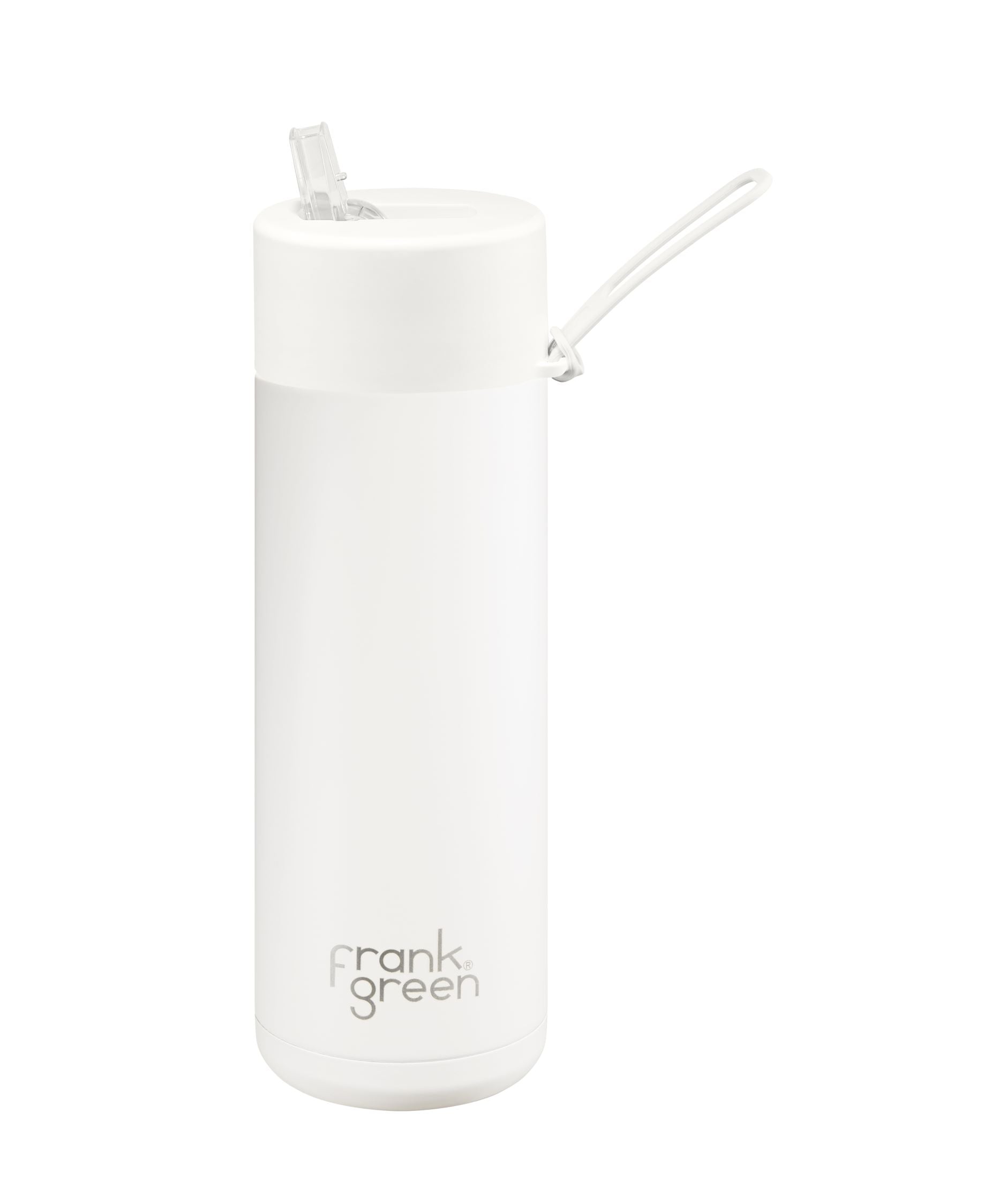 Ceramic Reusable Bottle w Straw Lid 20oz | Cloud - Frank Green - Beechworth Emporium