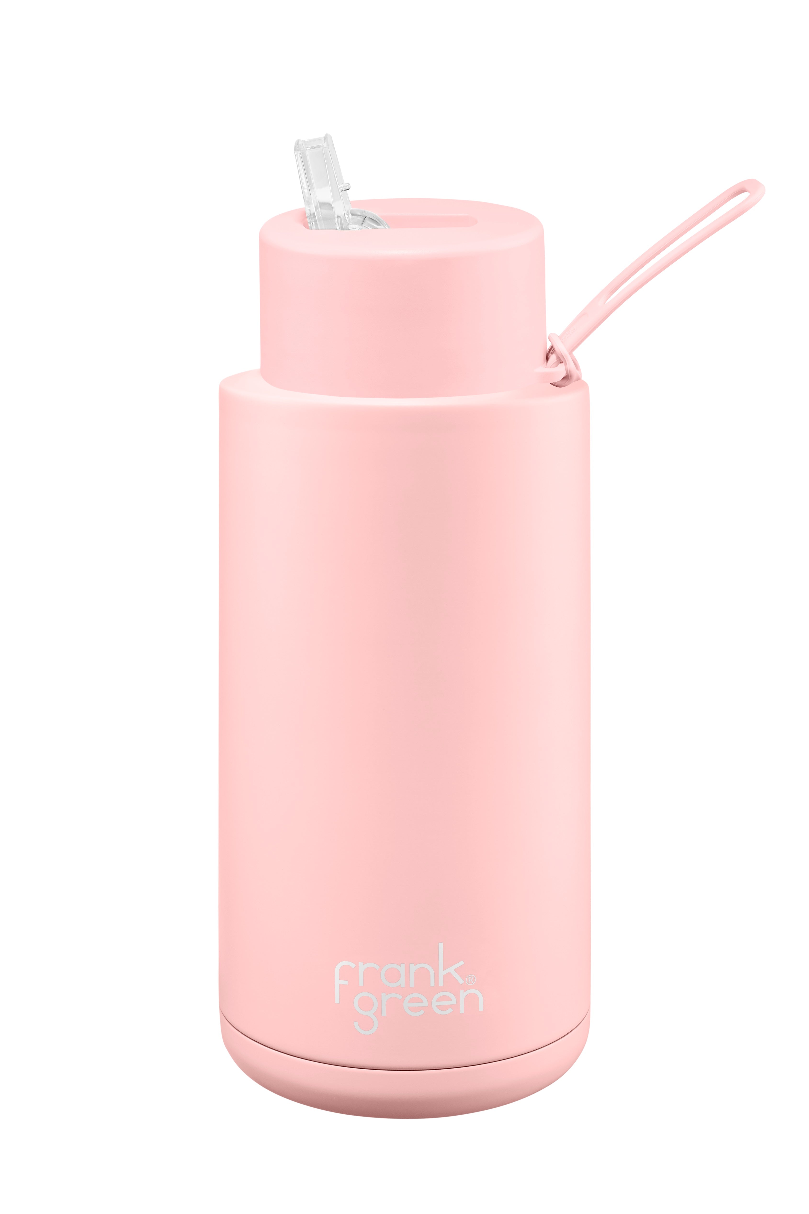 Ceramic Reusable Bottle w Straw Lid 34oz | Blushed -  - Beechworth Emporium