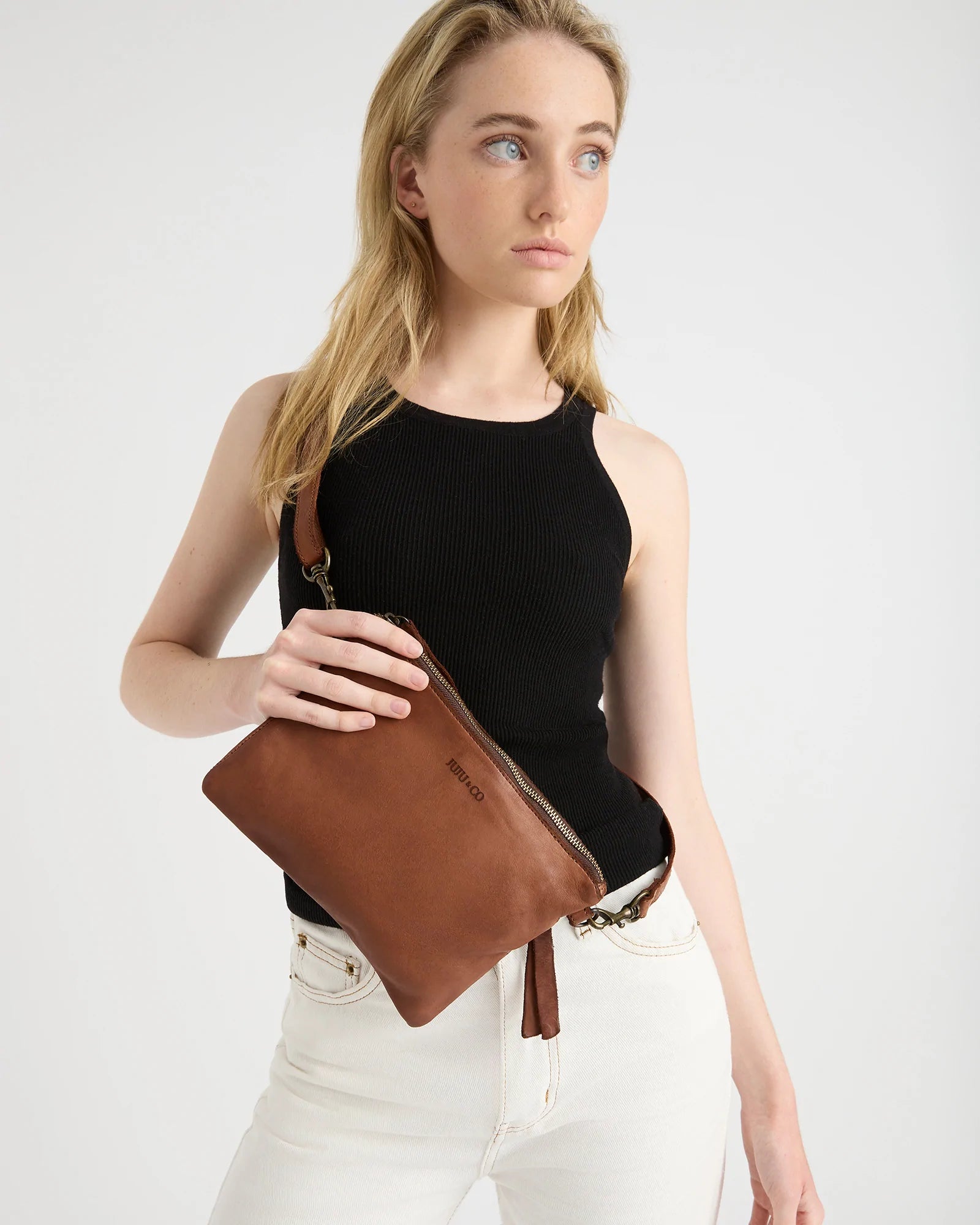 Baby Crossbody | Cognac - Juju &amp; Co - Beechworth Emporium