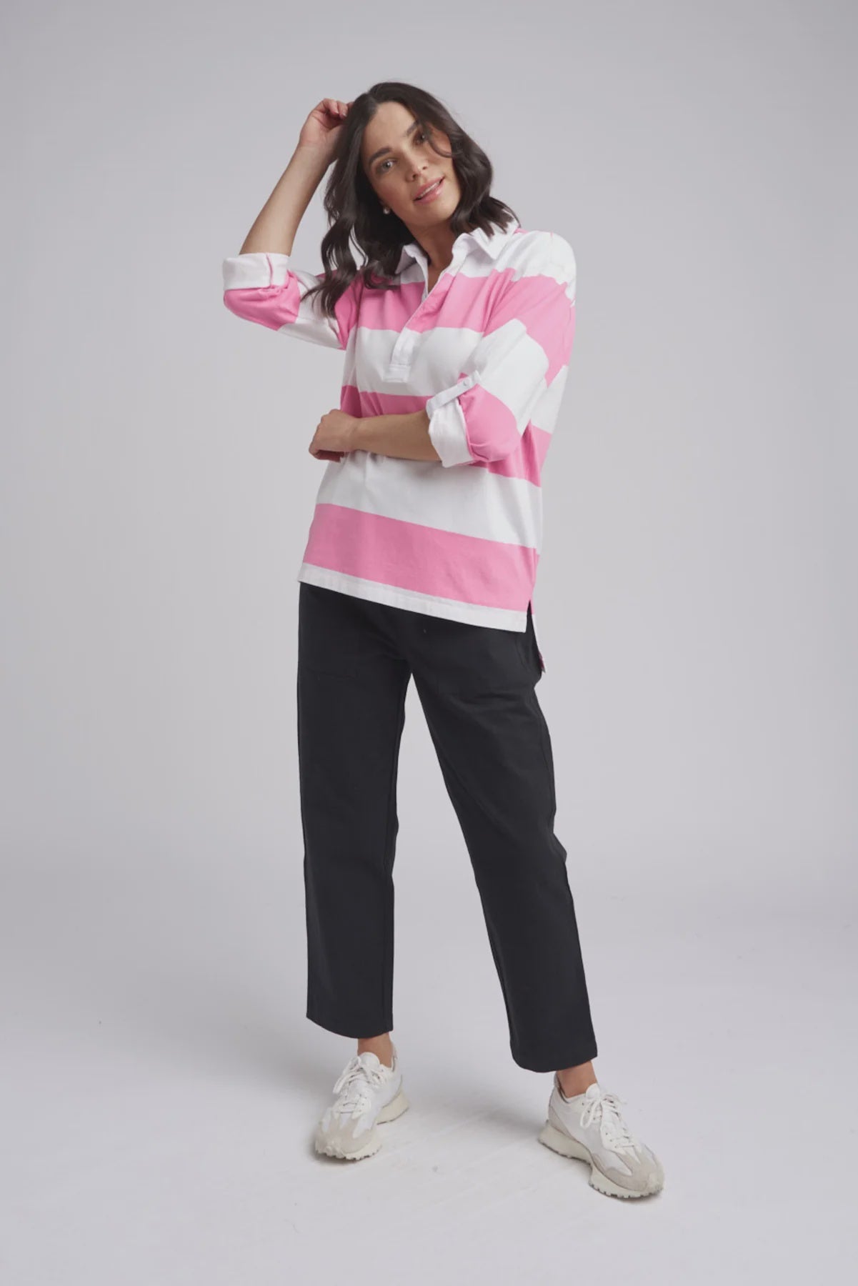 Casual Cropped Cotton Pant | Black - Cloth Paper Scissors - Beechworth Emporium