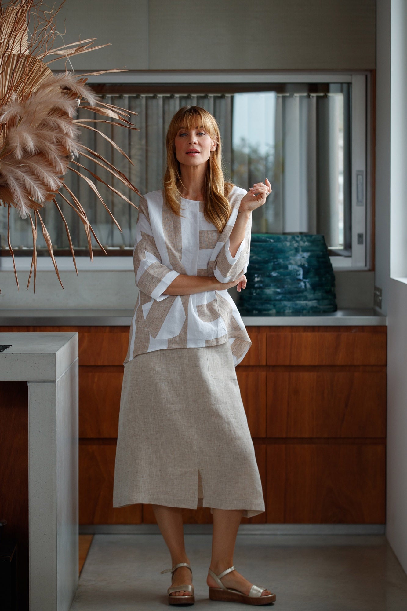 Linen A-Line Skirt - Beechworth Emporium