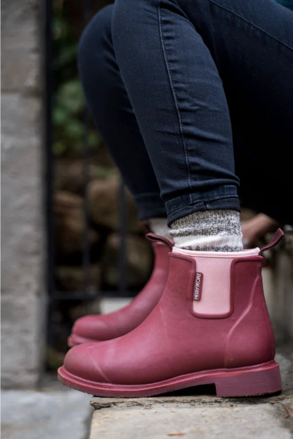 Bobbi Gumboot | Beetroot &amp; Pink - Merry People - Beechworth Emporium