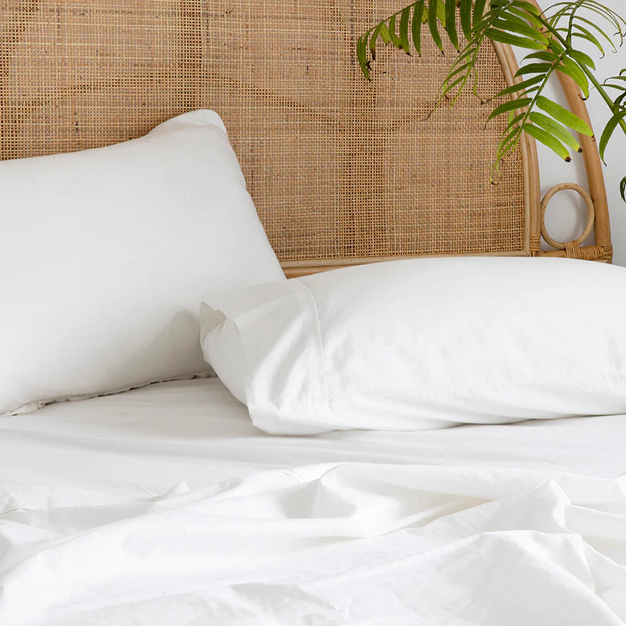 Temple Organic Sheet Set | Ivory - Bambury - Beechworth Emporium