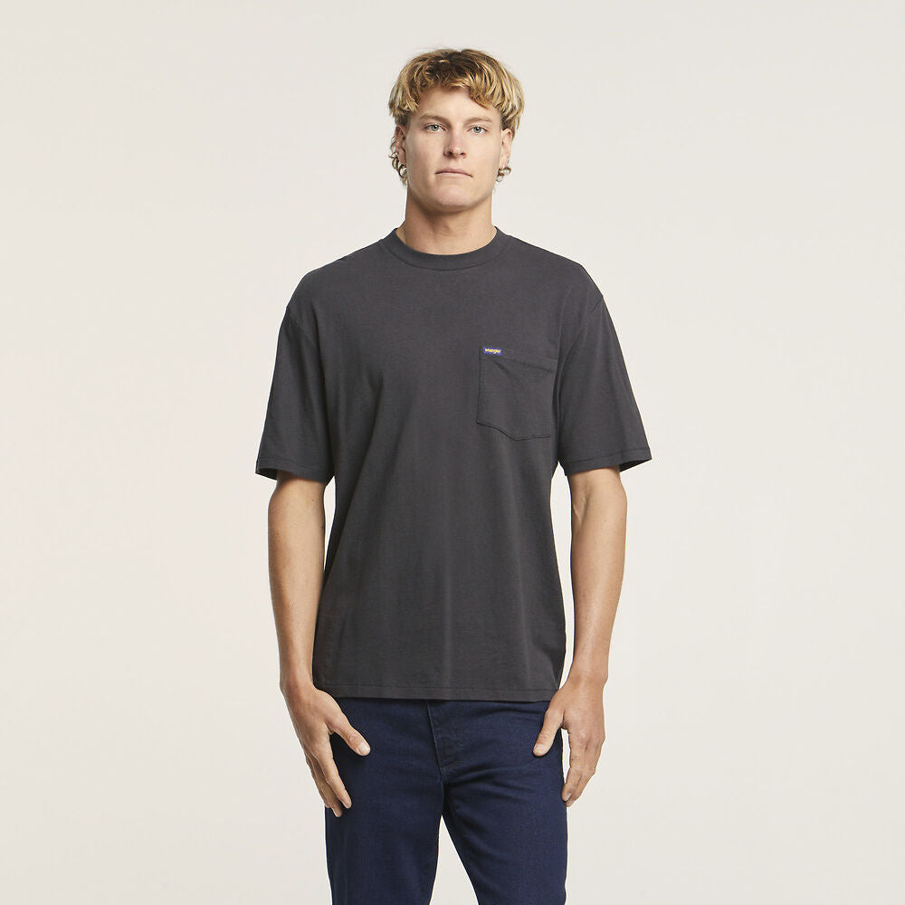 Classic Pocket Tee | Worn Black - Wrangler - Beechworth Emporium