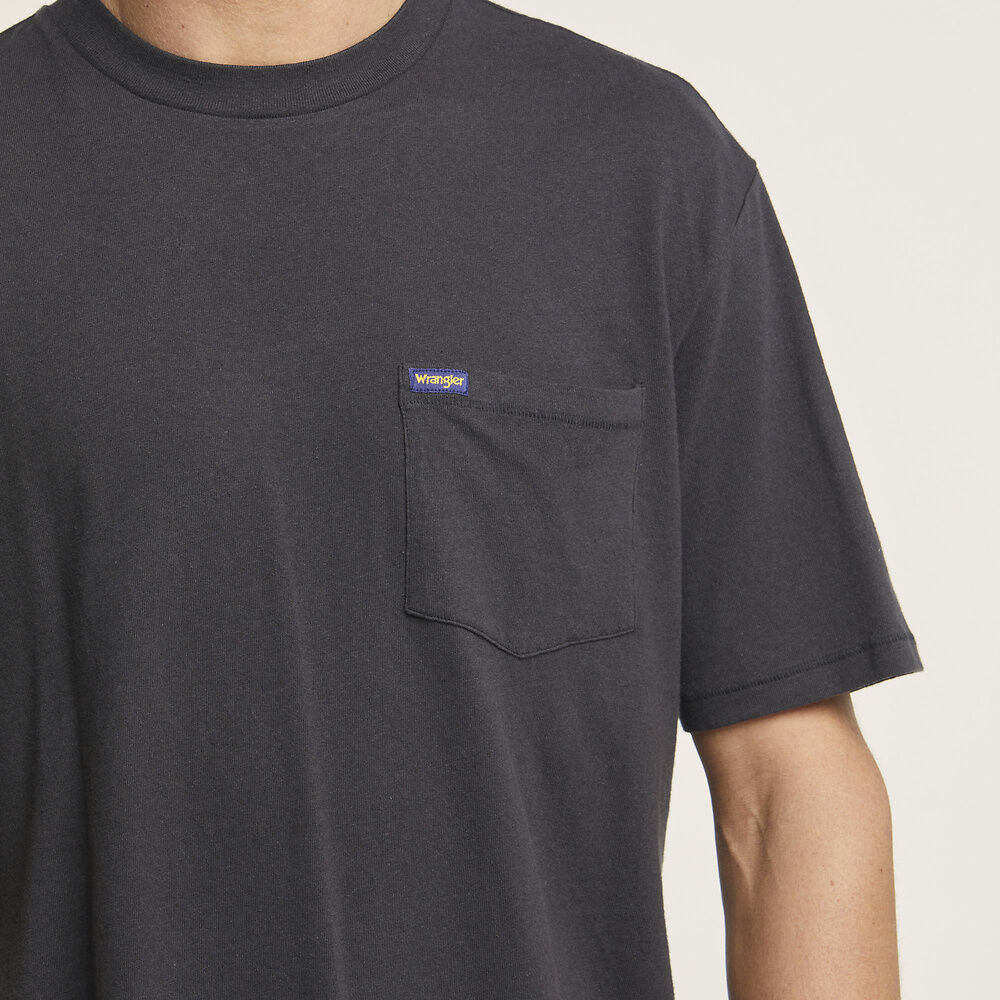 Classic Pocket Tee | Worn Black - Wrangler - Beechworth Emporium